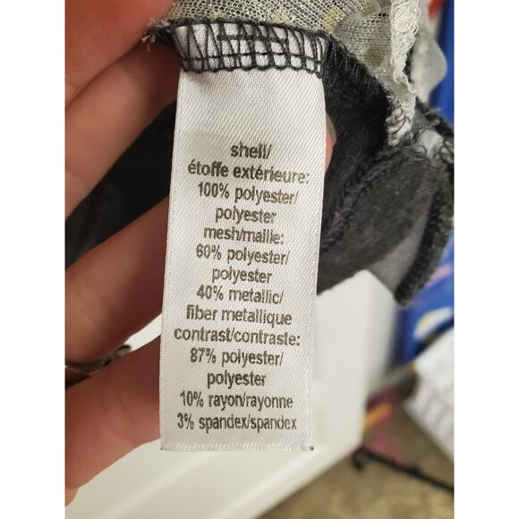 Women's Studio Y Gray & White Sequin Racerback Tank Top | Size Small - Picture 7 of 7